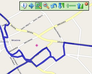 Trasa przejazdu wg GPS